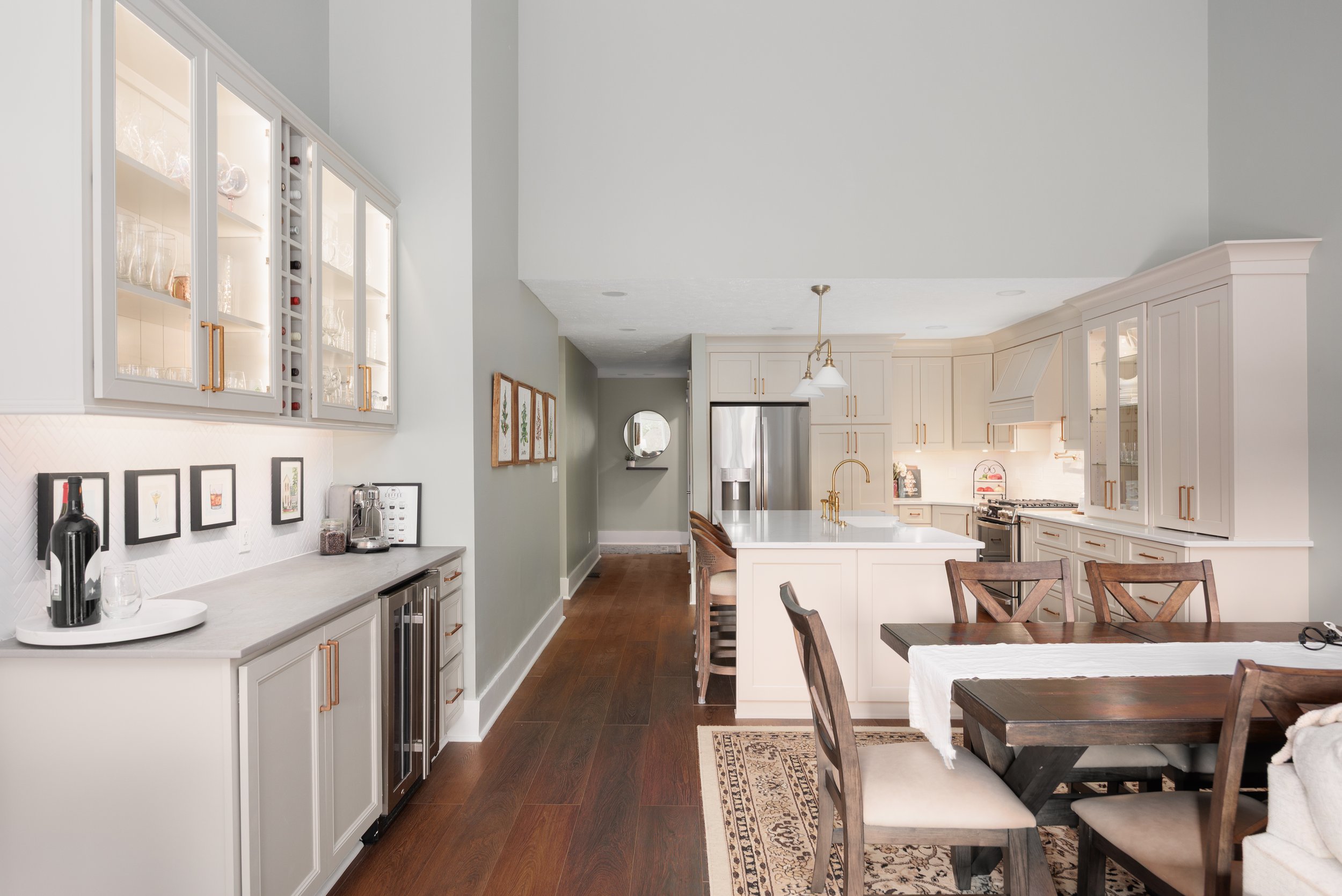 Treetops at Brandon kitchen remodel with new cabinetry and updated lighting